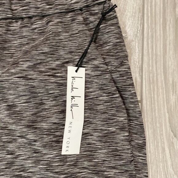 Nicole Miller Pull On Pants Gray Space Dye Lounge Sweats Drawstring Size 3X New - Picture 4 of 11